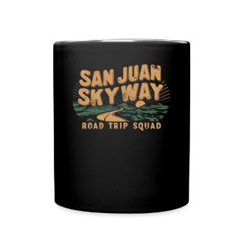 San Juan Skyway Road Trip Squad Adventure - Mug uni - noir - Devant