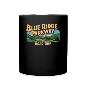 Blue Ridge Parkway Road Trip Adventure - Full Colour Mug - black - Front