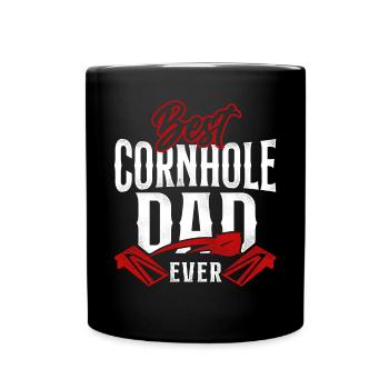 Cornhole Team Bean Bag Player - Tasse einfarbig - Schwarz - Vorne