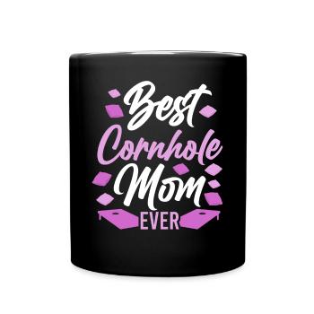 Cornhole Team Bean Bag Player - Tasse einfarbig - Schwarz - Vorne