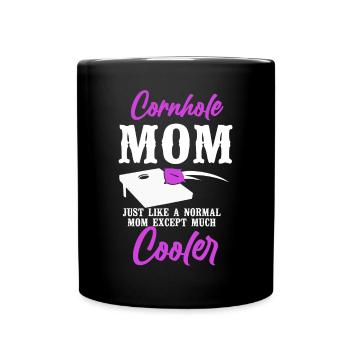 Cornhole Team Bean Bag Player - Tasse einfarbig - Schwarz - Vorne