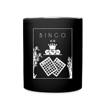 Bingo Chinese Hanzi Professional Caller Daubers - Full Colour Mug - black - Front