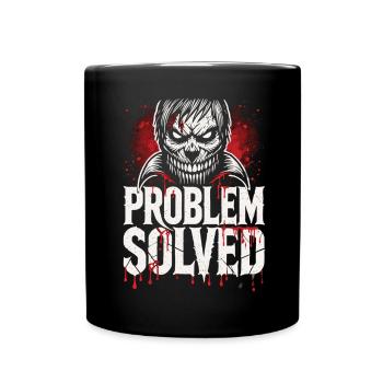 Bloody Solution - Problème résolu T-shirt d’Halloween - Mug uni - noir - Devant