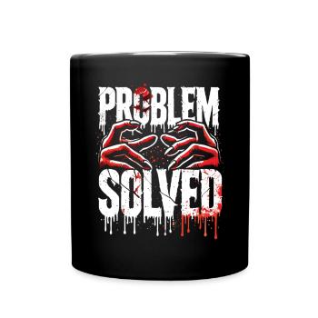 Solution choquante - Problème résolu - Mug uni - noir - Devant
