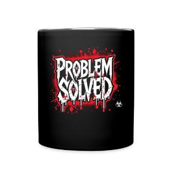 Solution choquante - Problème résolu - Mug uni - noir - Devant
