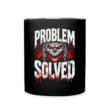 Foutue solution - Problème résolu - Mug uni - noir - Devant