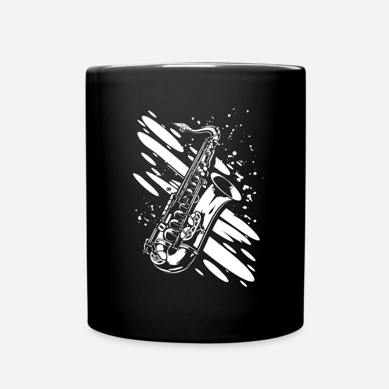 Saxophone - Mug uni - noir