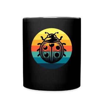 Coccinelle - Mug uni - noir - Devant