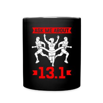 Demi-marathon Cadeau pour demi-marathon - Mug uni - noir - Devant