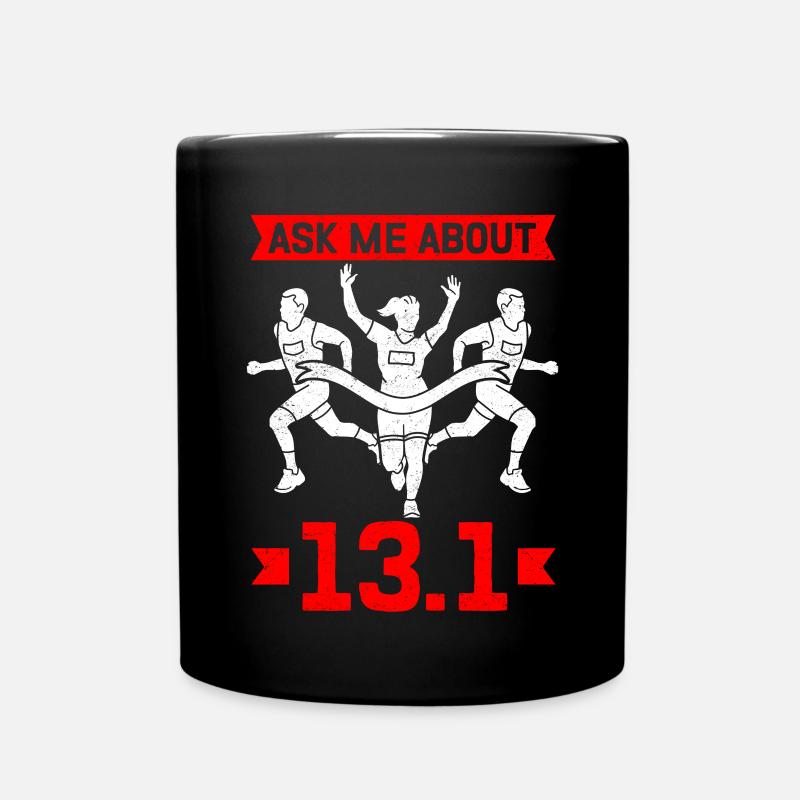 Half Marathon Half Marathon Gift - Full Colour Mug - black