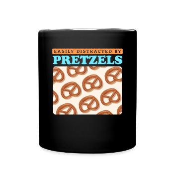 Bretzel Bretzels Cadeau d’amoureux des bretzels - Mug uni - noir - Devant