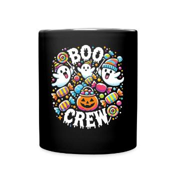 Boo Crew : Des fantômes colorés à la chasse aux bonbons - Mug uni - noir - Devant