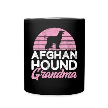 Afghan Hound Gifts - Full Colour Mug - black - Front