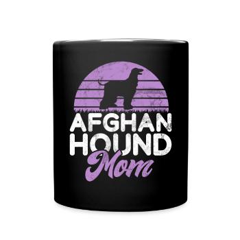 Afghan Hound Gifts - Tasse einfarbig - Schwarz - Vorne