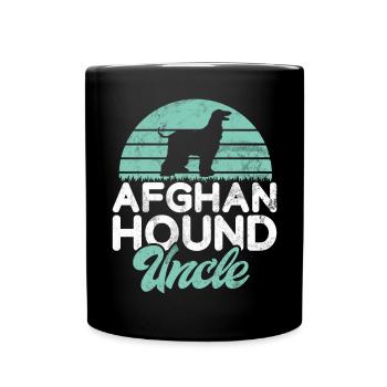 Afghan Hound Gifts - Full Colour Mug - black - Front