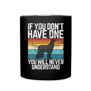 Afghan Hound Gifts - Tasse einfarbig - Schwarz - Vorne