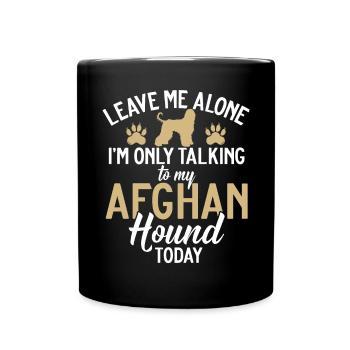 Afghan Hound Gifts - Tasse einfarbig - Schwarz - Vorne