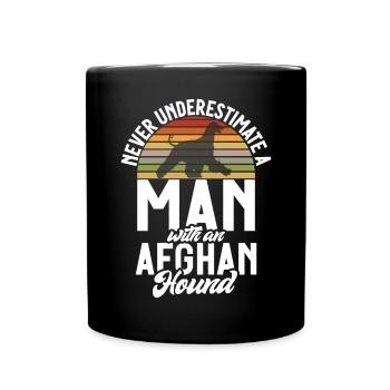 Afghan Hound Gifts - Full Colour Mug - black - Front
