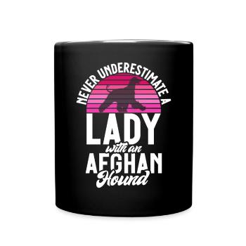 Afghan Hound Gifts - Tasse einfarbig - Schwarz - Vorne