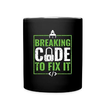 Casser le code pour le réparer - Ethical Hacker - Mug uni - noir - Devant