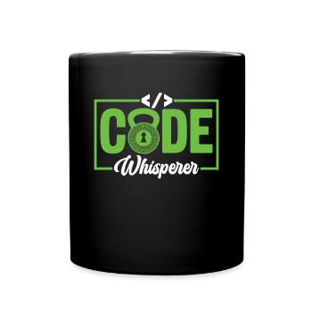 Code Whisperer - Ethical Hacker Cybersecurity - Tasse einfarbig - Schwarz - Vorne