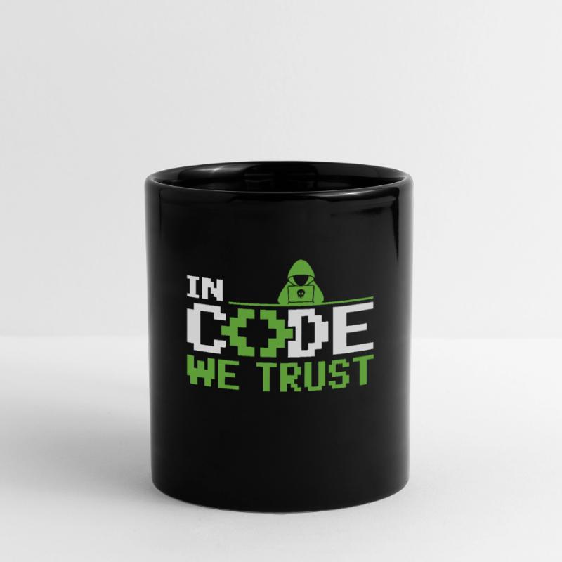 In Code We Trust - Ethical Hacker Cybersecurity Full Colour Mug