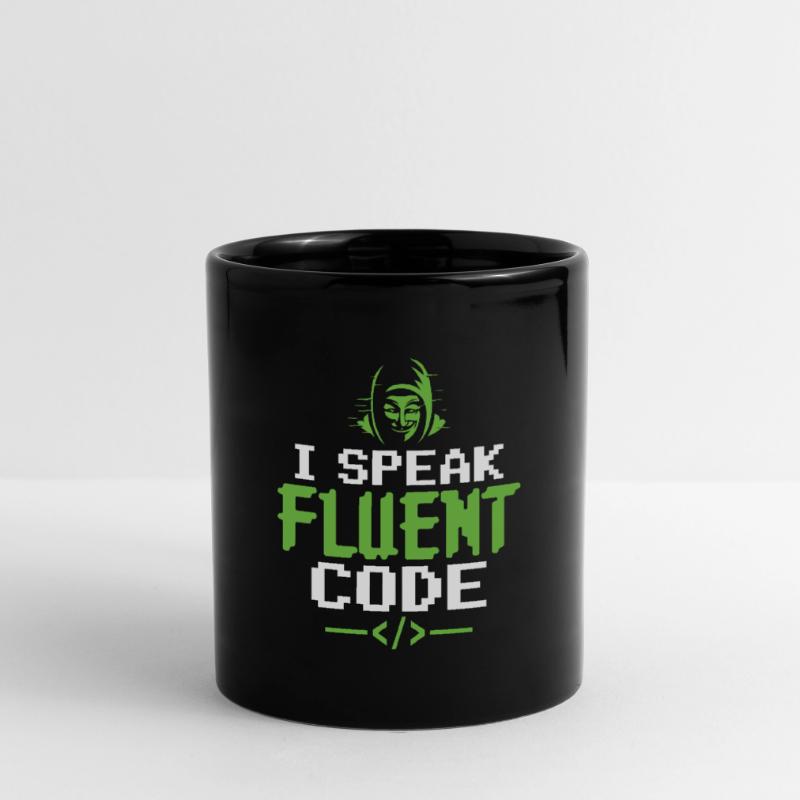 I Speak Fluent Code - Hacker éthique Cybersécurité Mug uni