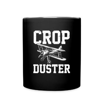 professional crop dusting, cropdusting - Tasse einfarbig - Schwarz - Vorne