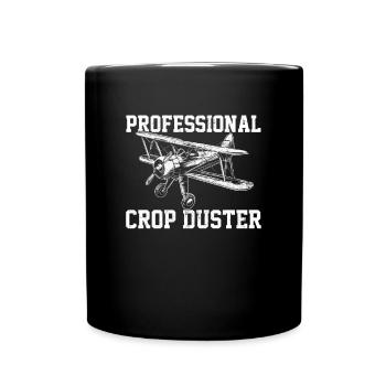 professional crop dusting, cropdusting - Tasse einfarbig - Schwarz - Vorne