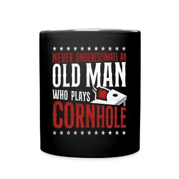 Joueur de sac de haricots de l’équipe Cornhole - Mug uni - noir - Devant