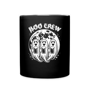 Boo Crew : Les fantômes célèbrent Halloween avec de la bière - Mug uni - noir - Devant