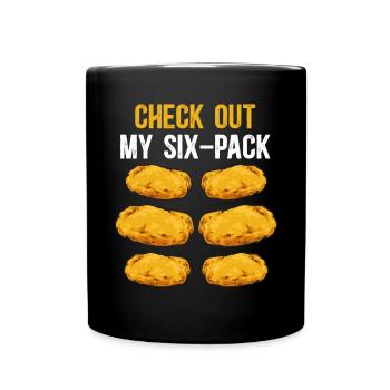Chicken Nugget Liebhaber Chicken Nuggets - Tasse einfarbig - Schwarz - Vorne