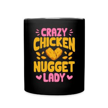 Chicken Nugget Lover Chicken Nuggets - Full Colour Mug - black - Front