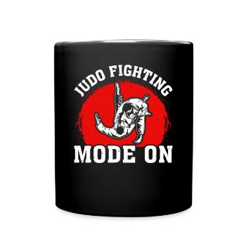 Judo fighting Mode On - Funny Judo Fighter Judoka - Full Colour Mug - black - Front