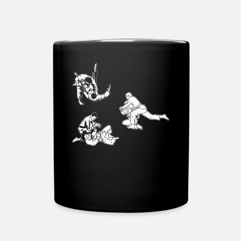 Judo fighter Judo Silhouette Judo - Tasse einfarbig - Schwarz