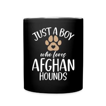 Afghan Hound Gifts - Tasse einfarbig - Schwarz - Vorne