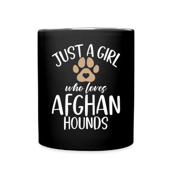Cadeaux pour les chiens afghans - Mug uni - noir - Devant