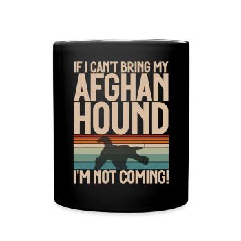 Afghan Hound Gifts - Full Colour Mug - black - Front