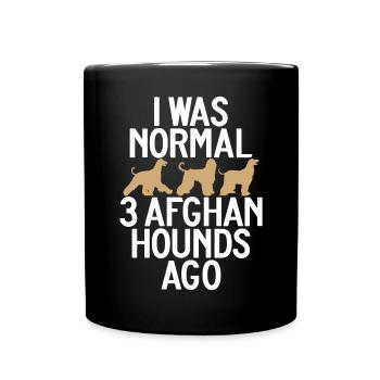 Afghan Hound Gifts - Full Colour Mug - black - Front