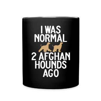 Afghan Hound Gifts - Tasse einfarbig - Schwarz - Vorne