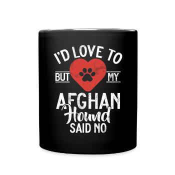 Cadeaux pour les chiens afghans - Mug uni - noir - Devant