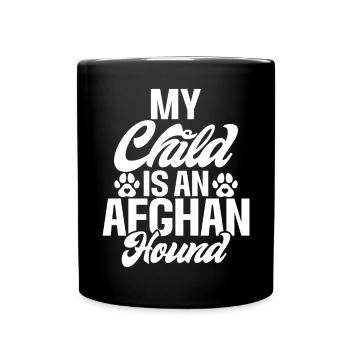 Afghan Hound Gifts - Tasse einfarbig - Schwarz - Vorne