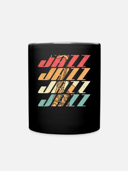 Jazz Musik - Tasse einfarbig - Schwarz