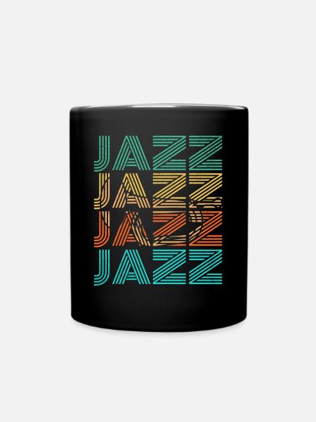 Jazz Musik - Tasse einfarbig - Schwarz