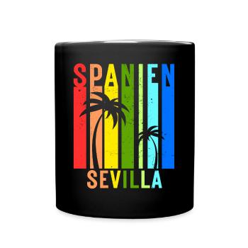 Seville Andalusia Spain Holiday Idea - Full Colour Mug - black - Front