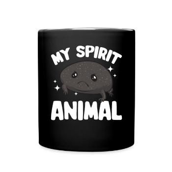 Schwarzer Regenfrosch Breviceps Fuscus Frosch - Tasse einfarbig - Schwarz - Vorne