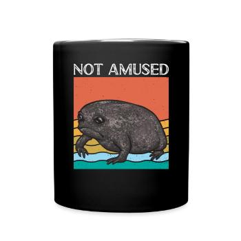 Schwarzer Regenfrosch Breviceps Fuscus Frosch - Tasse einfarbig - Schwarz - Vorne