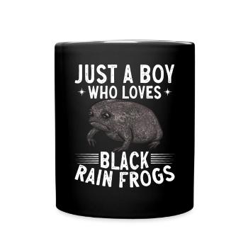 Schwarzer Regenfrosch Breviceps Fuscus Frosch - Tasse einfarbig - Schwarz - Vorne