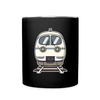 Train Cartoon Style - Full Colour Mug - black - Front