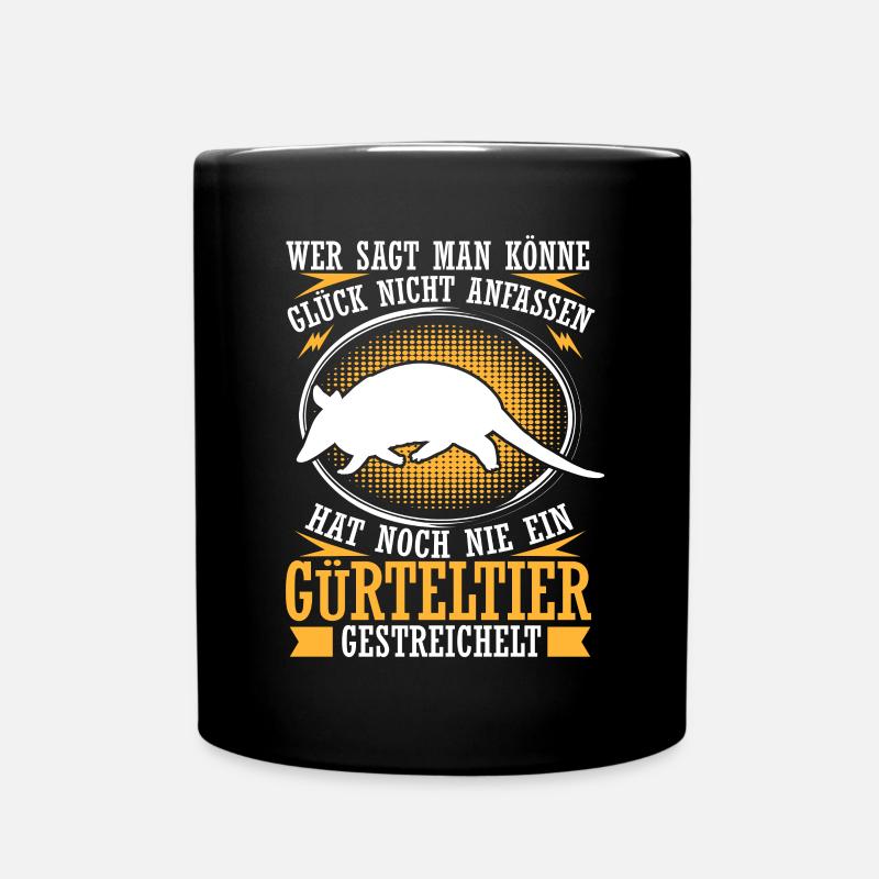 Gürteltier streicheln Armadillo Gürteltier - Tasse einfarbig - Schwarz